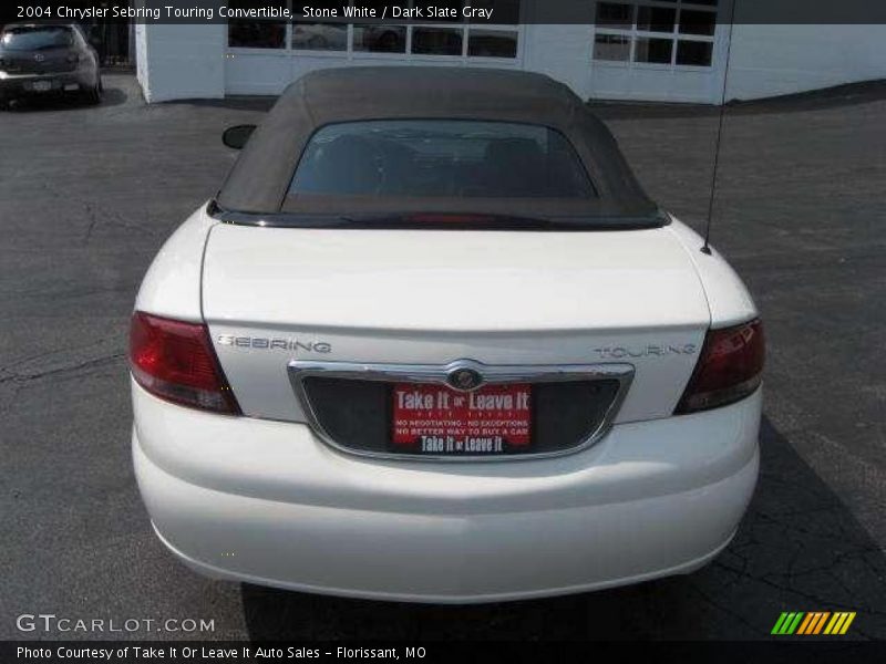 Stone White / Dark Slate Gray 2004 Chrysler Sebring Touring Convertible