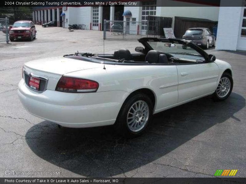 Stone White / Dark Slate Gray 2004 Chrysler Sebring Touring Convertible