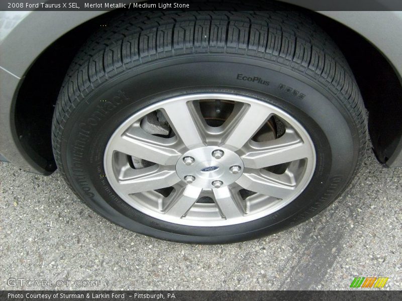 Merlot Metallic / Medium Light Stone 2008 Ford Taurus X SEL