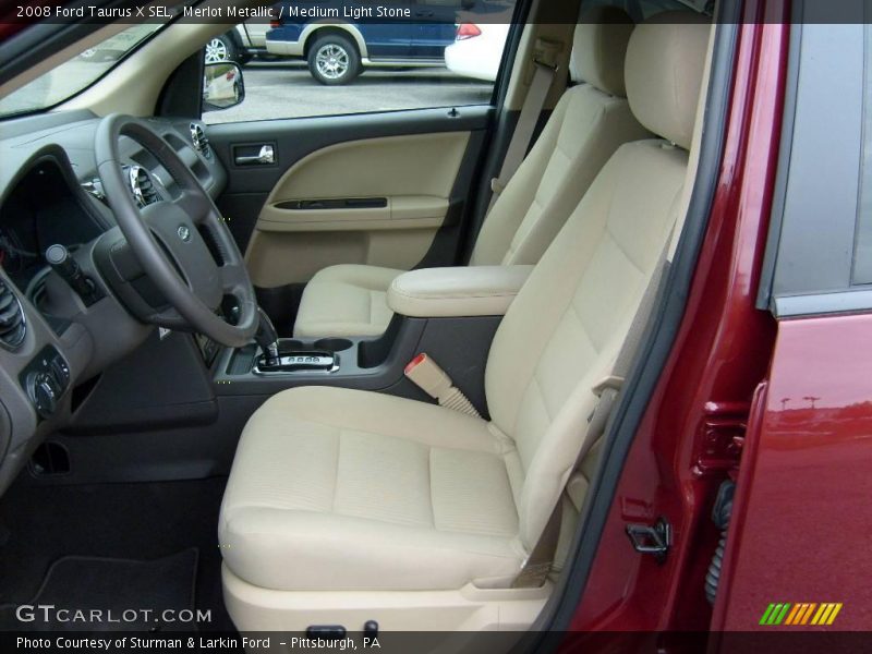 Merlot Metallic / Medium Light Stone 2008 Ford Taurus X SEL
