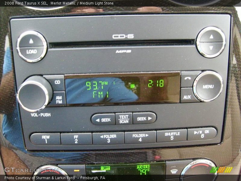 Merlot Metallic / Medium Light Stone 2008 Ford Taurus X SEL