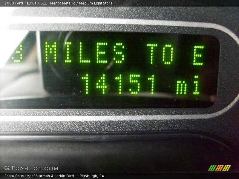 Merlot Metallic / Medium Light Stone 2008 Ford Taurus X SEL