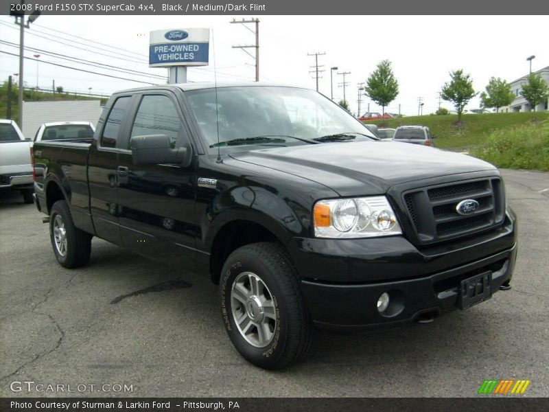 Black / Medium/Dark Flint 2008 Ford F150 STX SuperCab 4x4