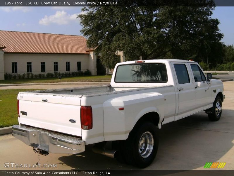 Colonial White / Royal Blue 1997 Ford F350 XLT Crew Cab Dually