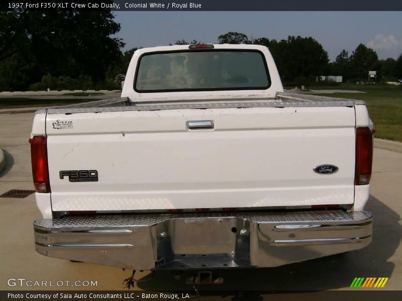 Colonial White / Royal Blue 1997 Ford F350 XLT Crew Cab Dually