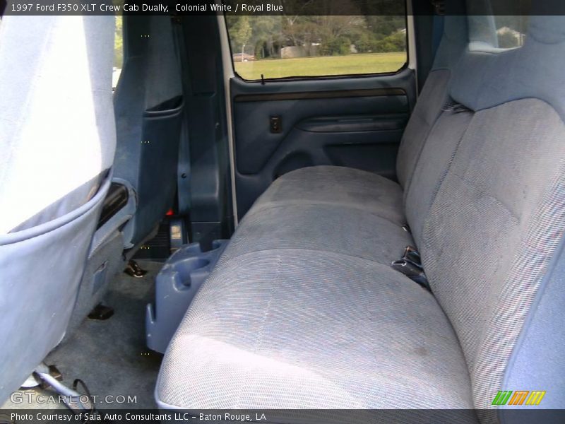 Colonial White / Royal Blue 1997 Ford F350 XLT Crew Cab Dually