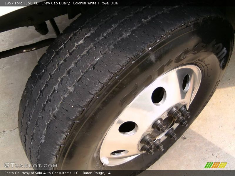 Colonial White / Royal Blue 1997 Ford F350 XLT Crew Cab Dually