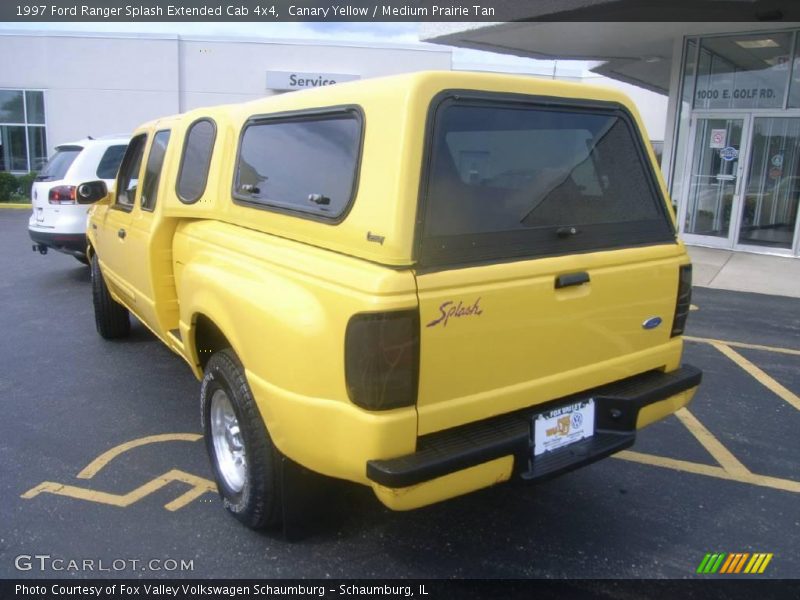 Canary Yellow / Medium Prairie Tan 1997 Ford Ranger Splash Extended Cab 4x4