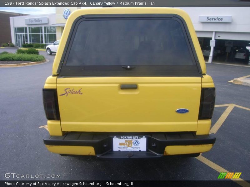 Canary Yellow / Medium Prairie Tan 1997 Ford Ranger Splash Extended Cab 4x4