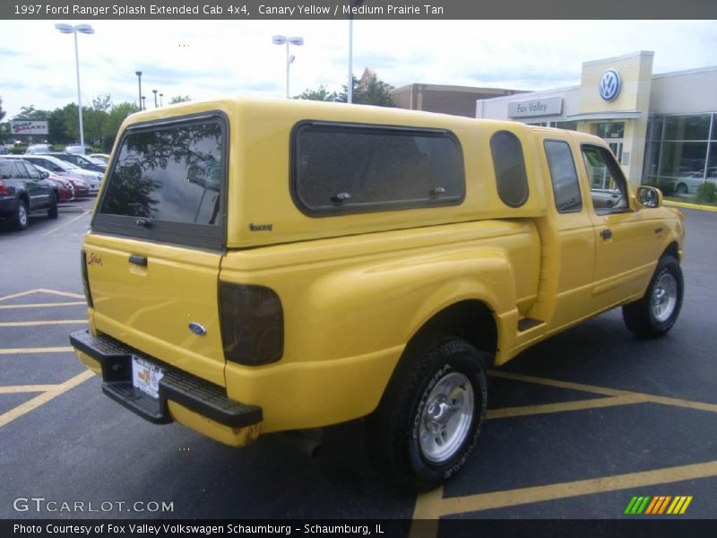Canary Yellow / Medium Prairie Tan 1997 Ford Ranger Splash Extended Cab 4x4