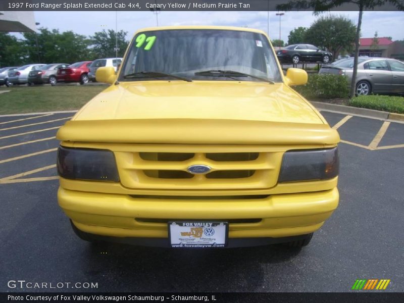 Canary Yellow / Medium Prairie Tan 1997 Ford Ranger Splash Extended Cab 4x4