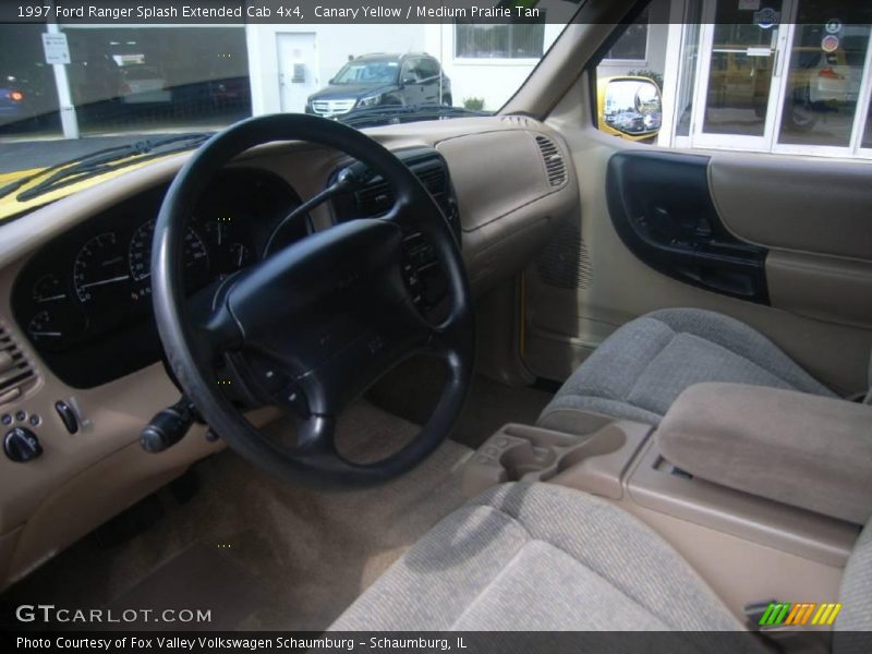 Canary Yellow / Medium Prairie Tan 1997 Ford Ranger Splash Extended Cab 4x4