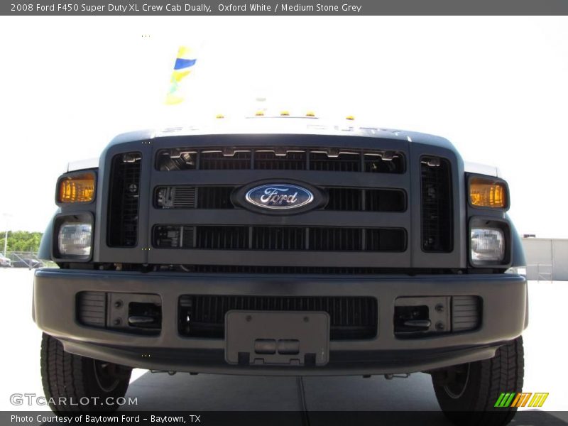 Oxford White / Medium Stone Grey 2008 Ford F450 Super Duty XL Crew Cab Dually