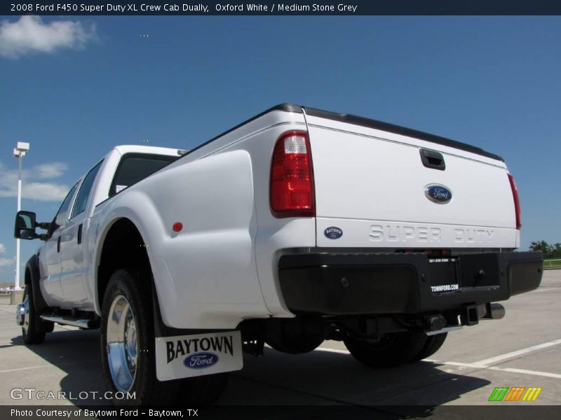 Oxford White / Medium Stone Grey 2008 Ford F450 Super Duty XL Crew Cab Dually