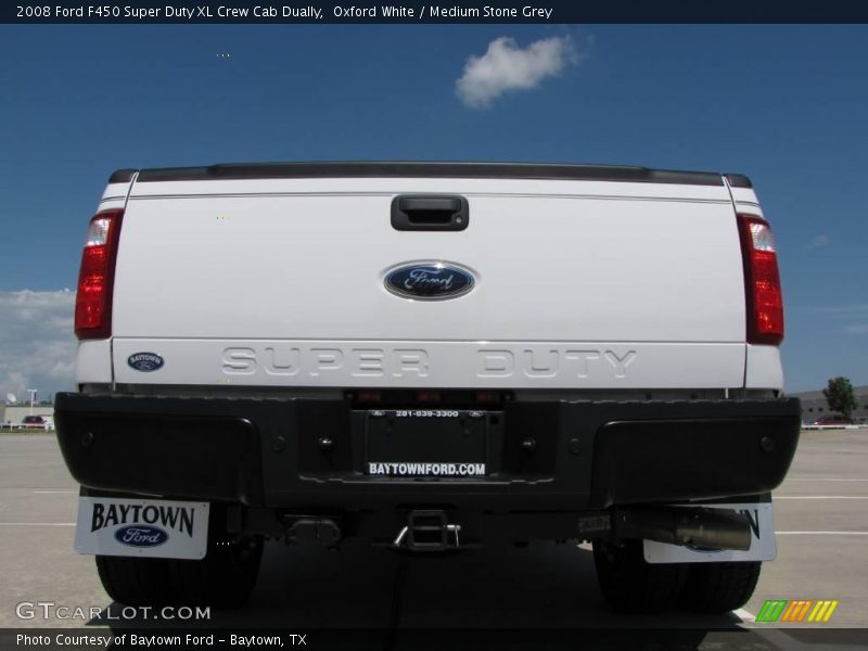 Oxford White / Medium Stone Grey 2008 Ford F450 Super Duty XL Crew Cab Dually