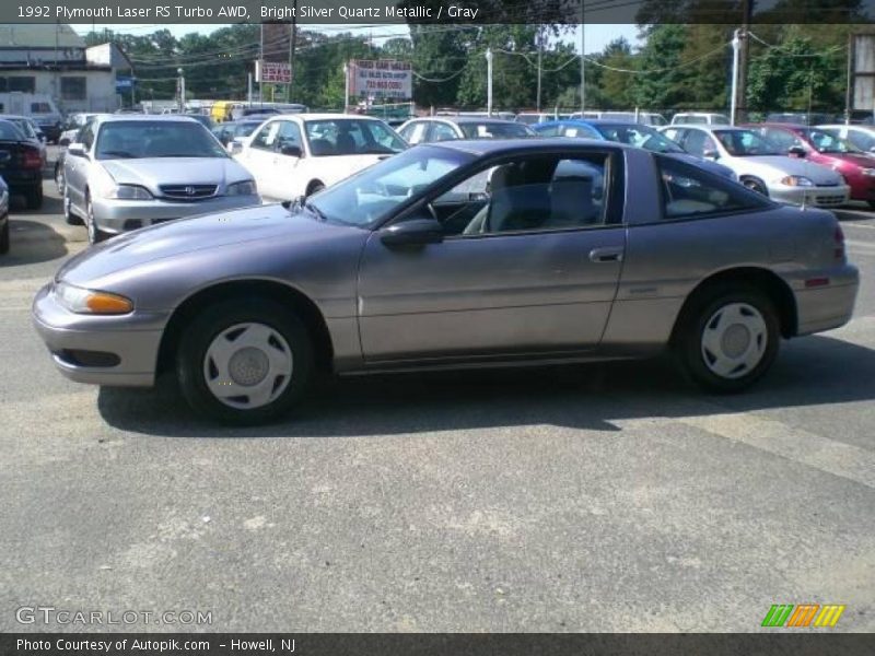 Bright Silver Quartz Metallic / Gray 1992 Plymouth Laser RS Turbo AWD