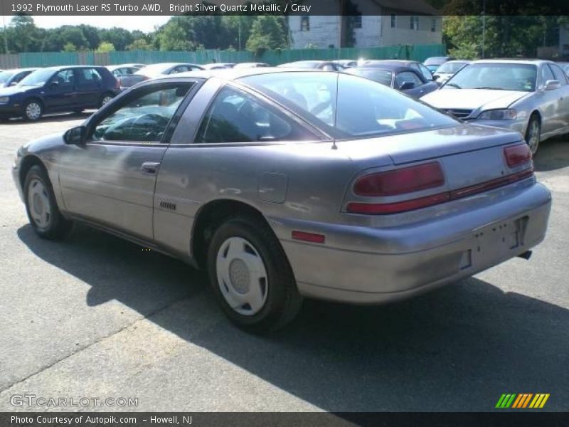 Bright Silver Quartz Metallic / Gray 1992 Plymouth Laser RS Turbo AWD