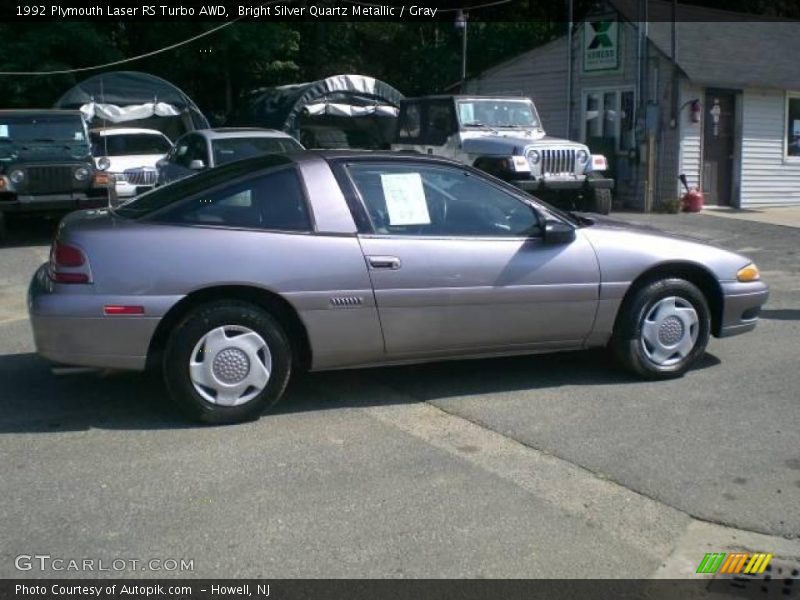 Bright Silver Quartz Metallic / Gray 1992 Plymouth Laser RS Turbo AWD