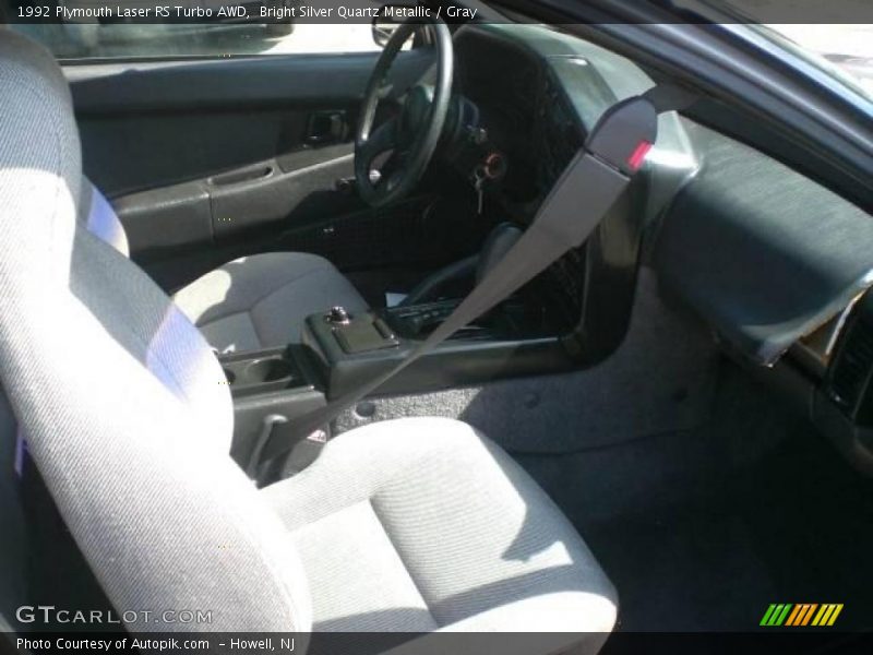 Bright Silver Quartz Metallic / Gray 1992 Plymouth Laser RS Turbo AWD