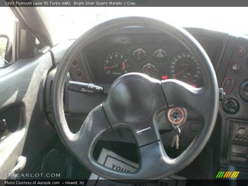 Bright Silver Quartz Metallic / Gray 1992 Plymouth Laser RS Turbo AWD