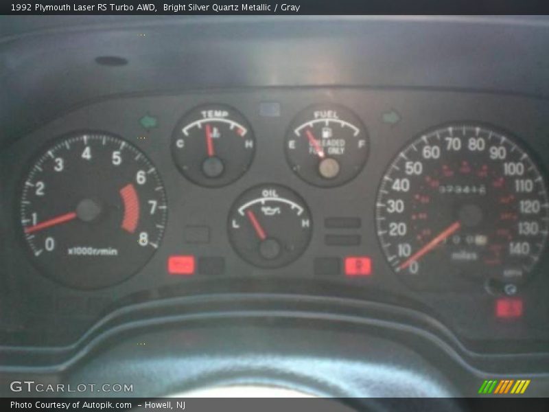 Bright Silver Quartz Metallic / Gray 1992 Plymouth Laser RS Turbo AWD