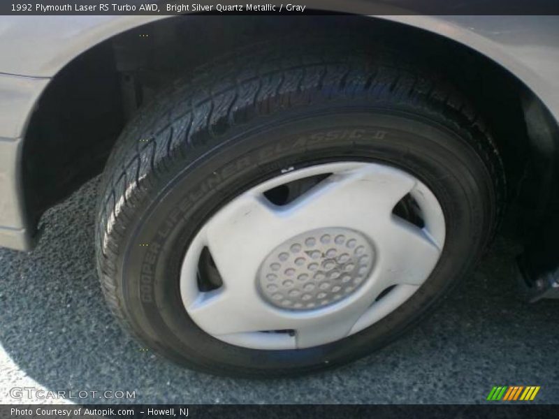 Bright Silver Quartz Metallic / Gray 1992 Plymouth Laser RS Turbo AWD