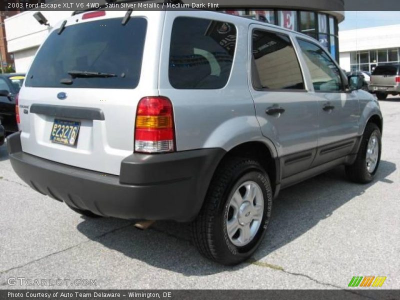 Satin Silver Metallic / Medium Dark Flint 2003 Ford Escape XLT V6 4WD