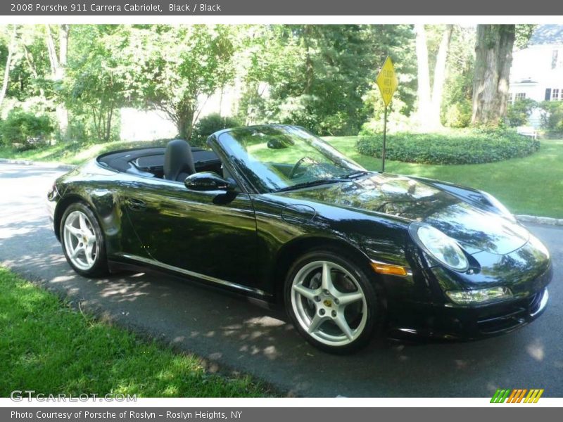 Black / Black 2008 Porsche 911 Carrera Cabriolet