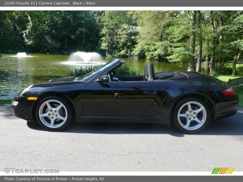 Black / Black 2008 Porsche 911 Carrera Cabriolet