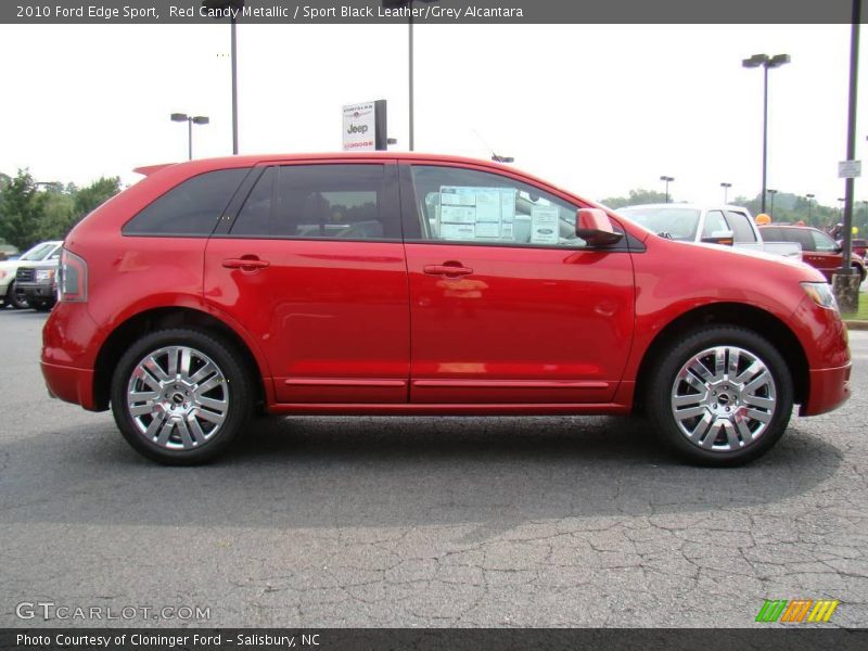 Red Candy Metallic / Sport Black Leather/Grey Alcantara 2010 Ford Edge Sport