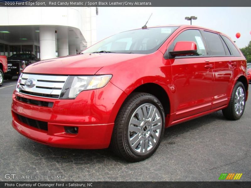 Red Candy Metallic / Sport Black Leather/Grey Alcantara 2010 Ford Edge Sport