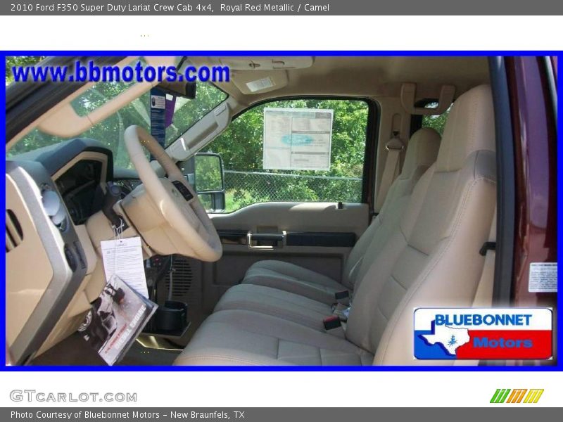 Royal Red Metallic / Camel 2010 Ford F350 Super Duty Lariat Crew Cab 4x4