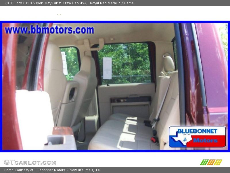 Royal Red Metallic / Camel 2010 Ford F350 Super Duty Lariat Crew Cab 4x4