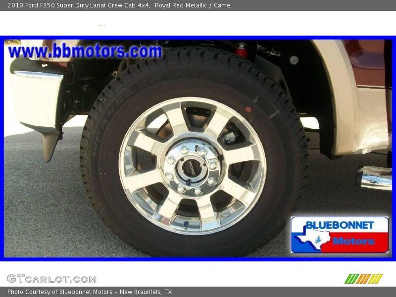 Royal Red Metallic / Camel 2010 Ford F350 Super Duty Lariat Crew Cab 4x4