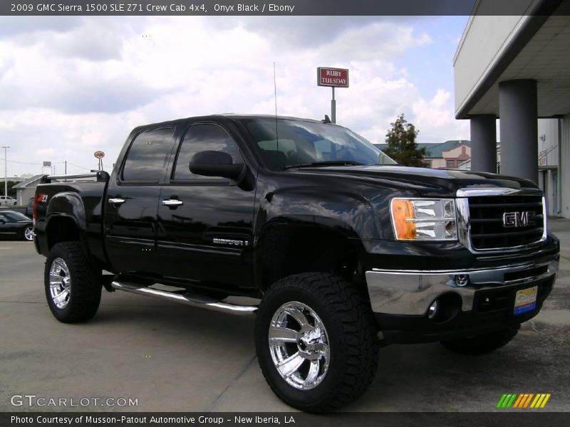 Onyx Black / Ebony 2009 GMC Sierra 1500 SLE Z71 Crew Cab 4x4