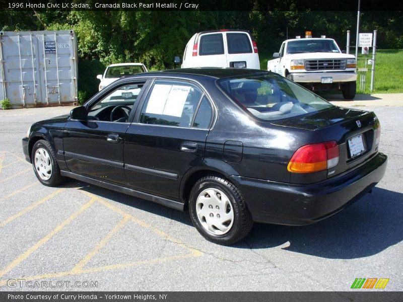 Granada Black Pearl Metallic / Gray 1996 Honda Civic LX Sedan