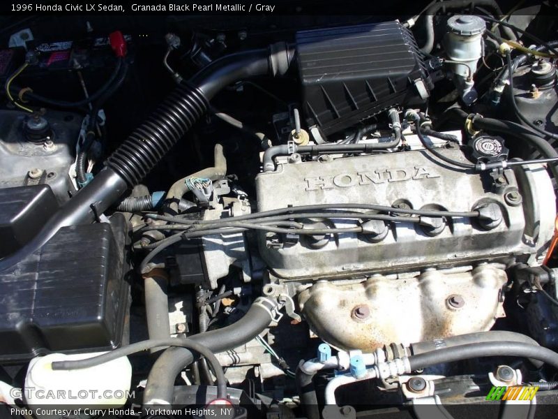 Granada Black Pearl Metallic / Gray 1996 Honda Civic LX Sedan