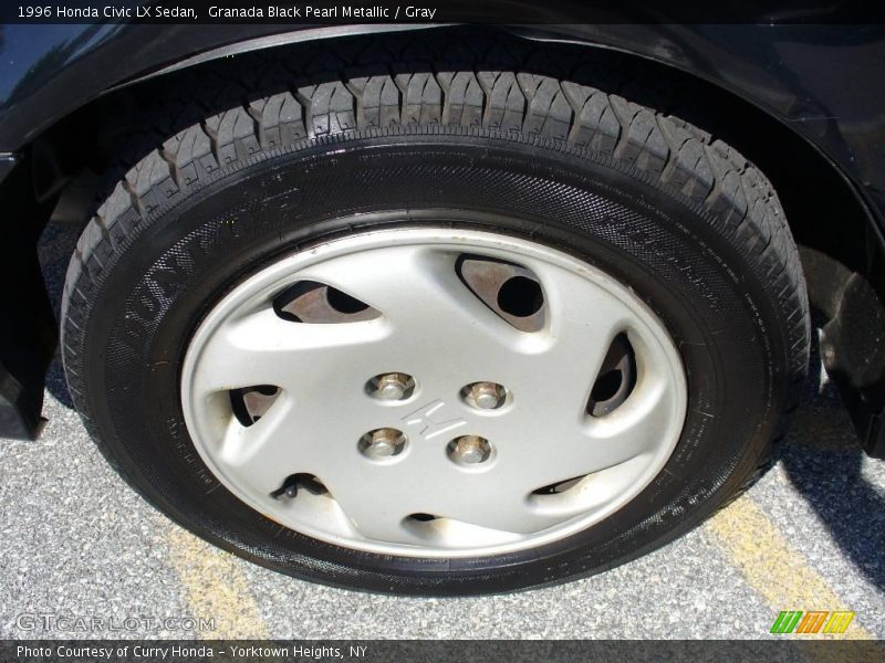 Granada Black Pearl Metallic / Gray 1996 Honda Civic LX Sedan