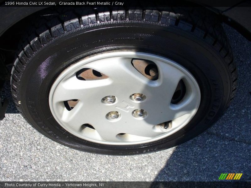 Granada Black Pearl Metallic / Gray 1996 Honda Civic LX Sedan