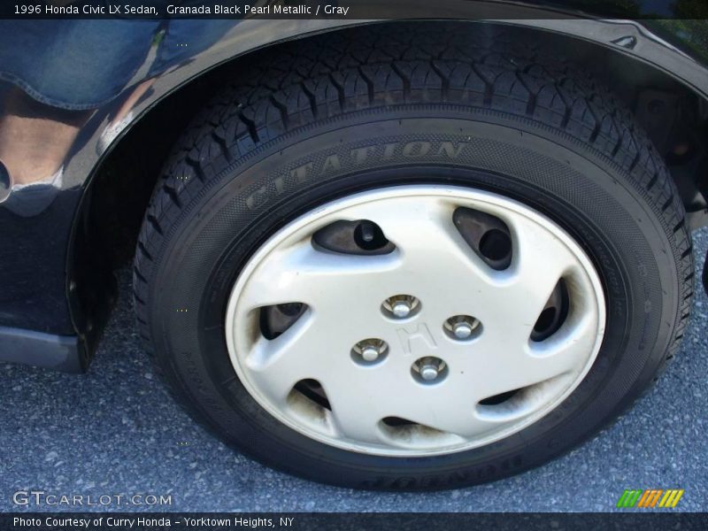 Granada Black Pearl Metallic / Gray 1996 Honda Civic LX Sedan