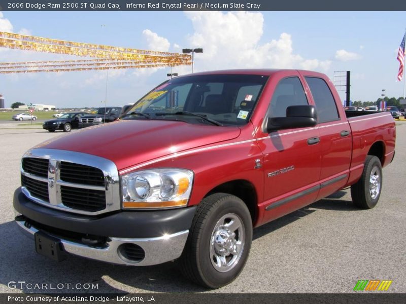 Inferno Red Crystal Pearl / Medium Slate Gray 2006 Dodge Ram 2500 ST Quad Cab