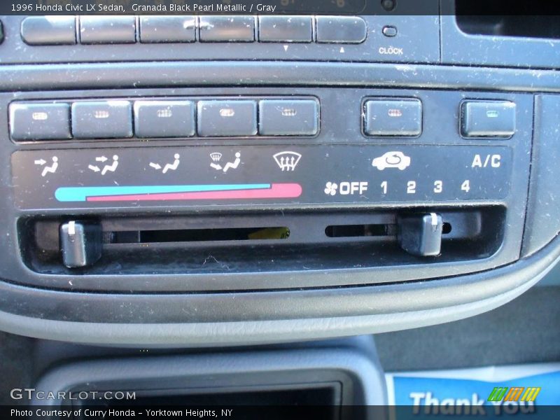 Granada Black Pearl Metallic / Gray 1996 Honda Civic LX Sedan