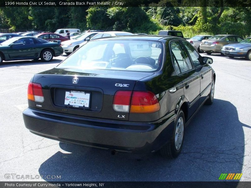 Granada Black Pearl Metallic / Gray 1996 Honda Civic LX Sedan