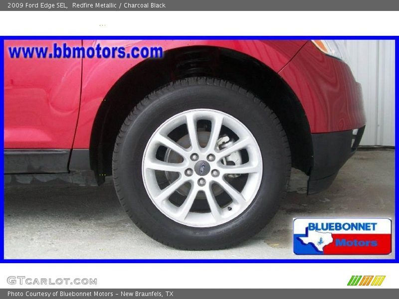 Redfire Metallic / Charcoal Black 2009 Ford Edge SEL
