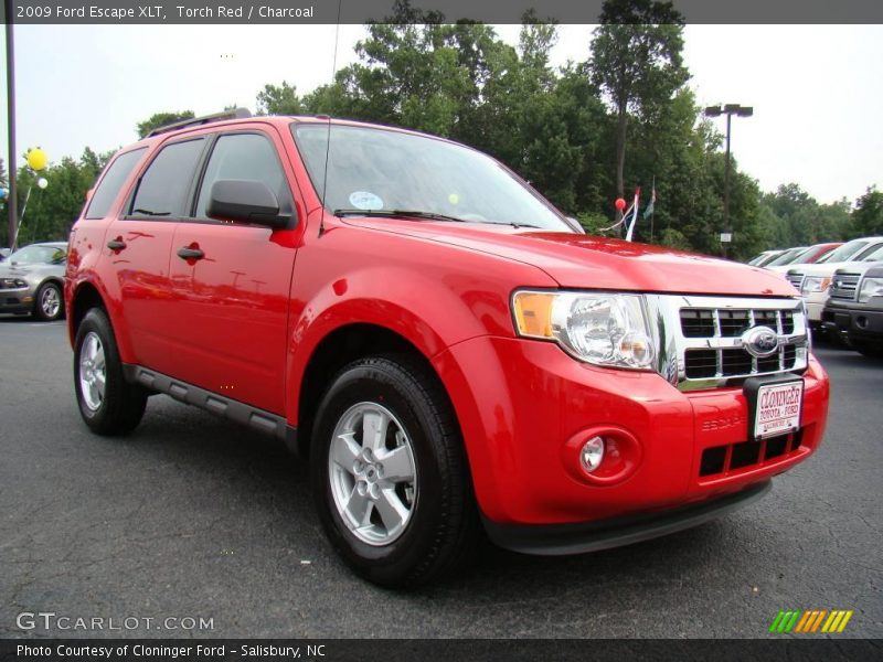 Torch Red / Charcoal 2009 Ford Escape XLT