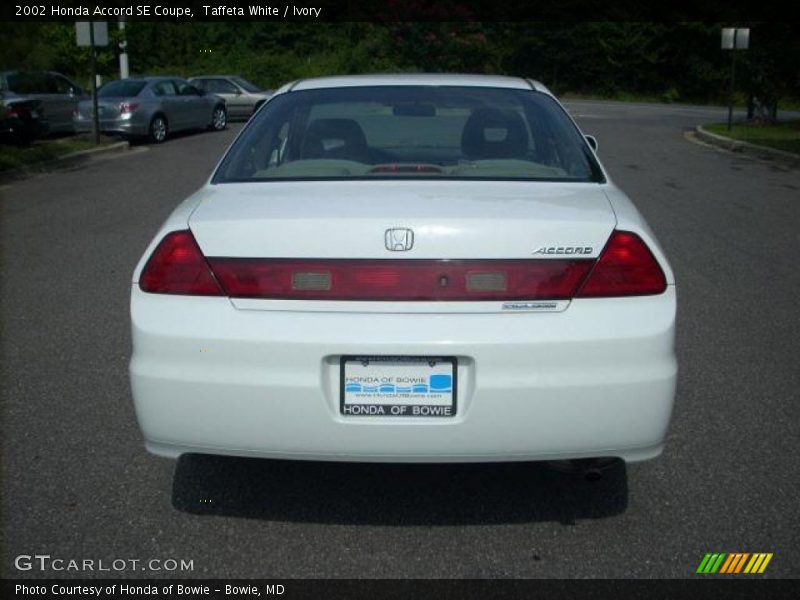 Taffeta White / Ivory 2002 Honda Accord SE Coupe
