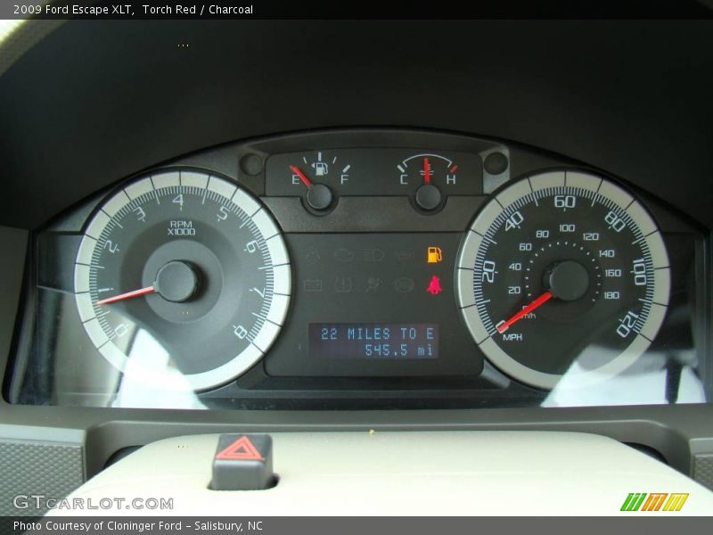 Torch Red / Charcoal 2009 Ford Escape XLT