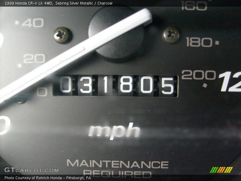 Sebring Silver Metallic / Charcoal 1999 Honda CR-V LX 4WD