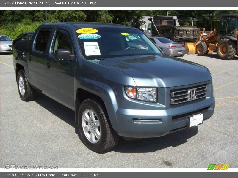 Steel Blue Metallic / Gray 2007 Honda Ridgeline RT