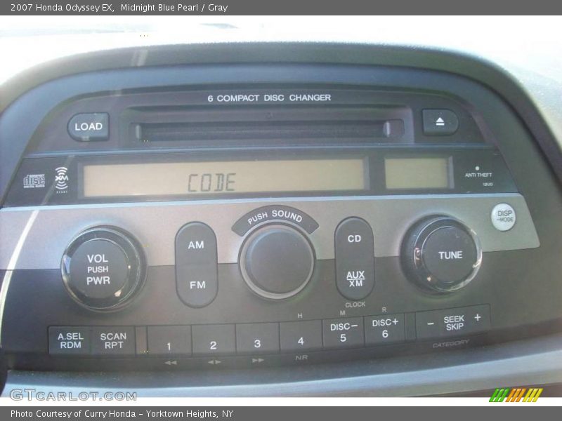 Midnight Blue Pearl / Gray 2007 Honda Odyssey EX